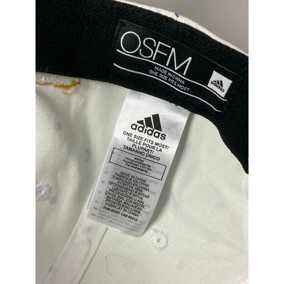 Adidas All Print Shield Cap [White] Golden Bear Golf Club OSFM Adjustable - Picture 9 of 9
